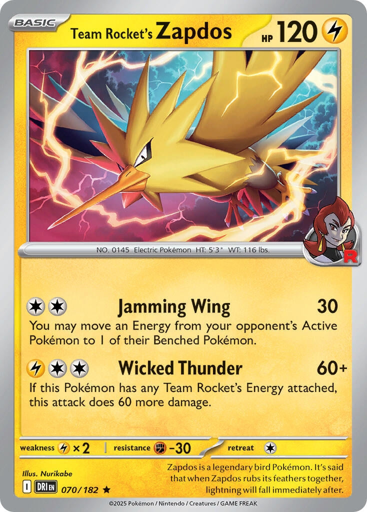 Image for Team Rocket's Zapdos (Deck Exclusives) (PR) - Pokemon
