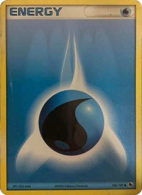 Image for Water Energy - 106/109 (2005 No E Reader) (Deck Exclusives) (PR) - Pokemon