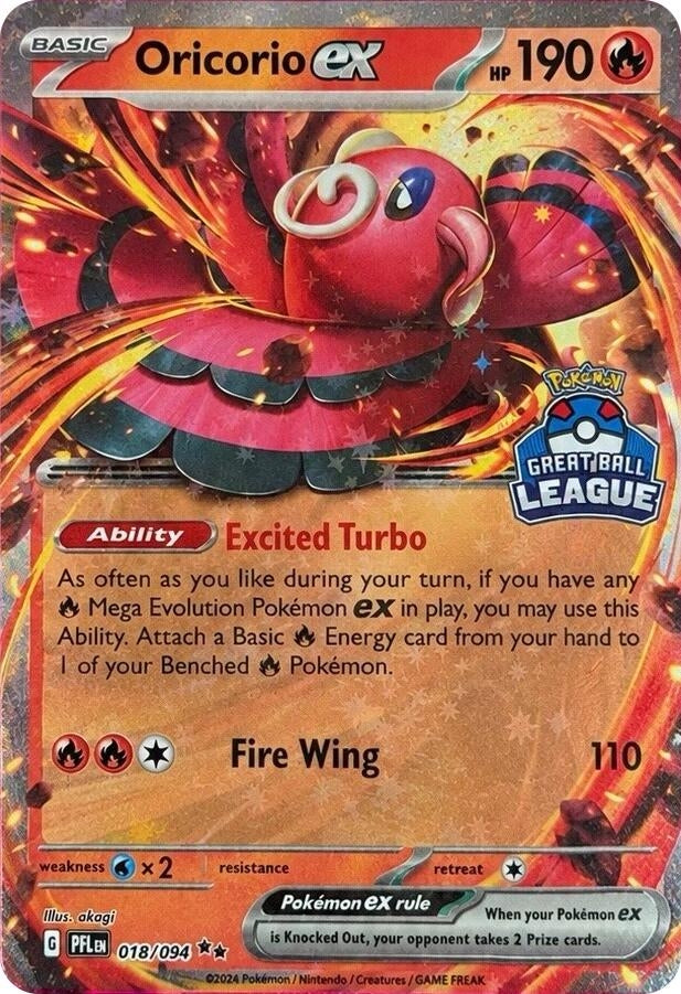 Image for Oricorio ex - 018/094 (Great Ball League) (018/094) (Southeast Asia Exclusives) (SEA) - Pokemon