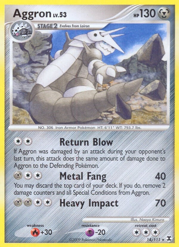 Image for Aggron (14/111) (Rising Rivals) - Pokemon