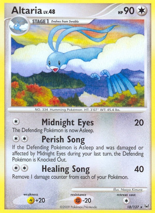 Image for Altaria (18/127) (Platinum) - Pokemon