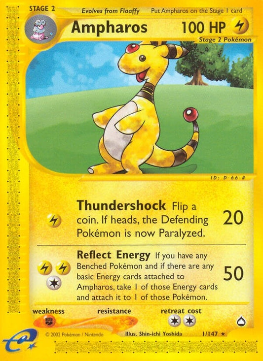 Image for Ampharos (001/147) (Aquapolis) - Pokemon