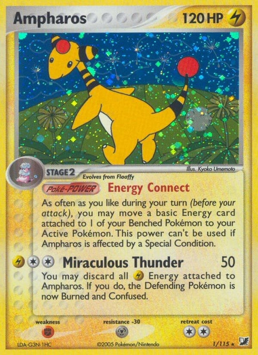 Image for Ampharos (1/115) (Unseen Forces) - Pokemon
