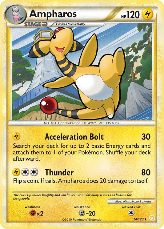 Image for Ampharos (14/123) (HeartGold SoulSilver) - Pokemon