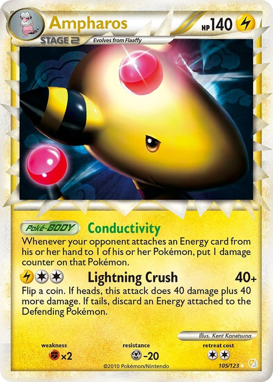 Image for Ampharos (Prime) (105/123) (HeartGold SoulSilver) - Pokemon