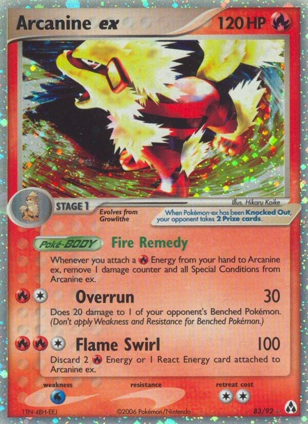 Image for Arcanine ex (83/92) (Legend Maker) - Pokemon
