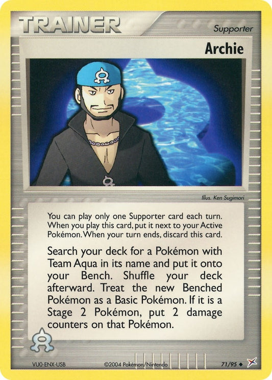 Image for Archie (71/95) (Team Magma vs Team Aqua) - Pokemon