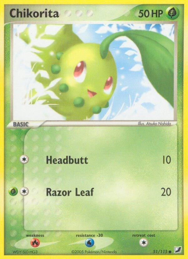 Image for Chikorita (51/115) (Unseen Forces) - Pokemon