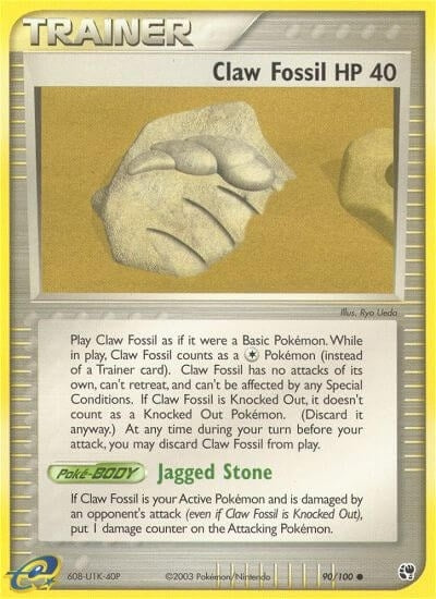 Image for Claw Fossil (90/100) (Sandstorm) - Pokemon