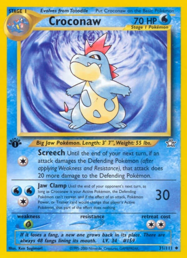 Image for Croconaw (31) (031/111) (Neo Genesis) - Pokemon