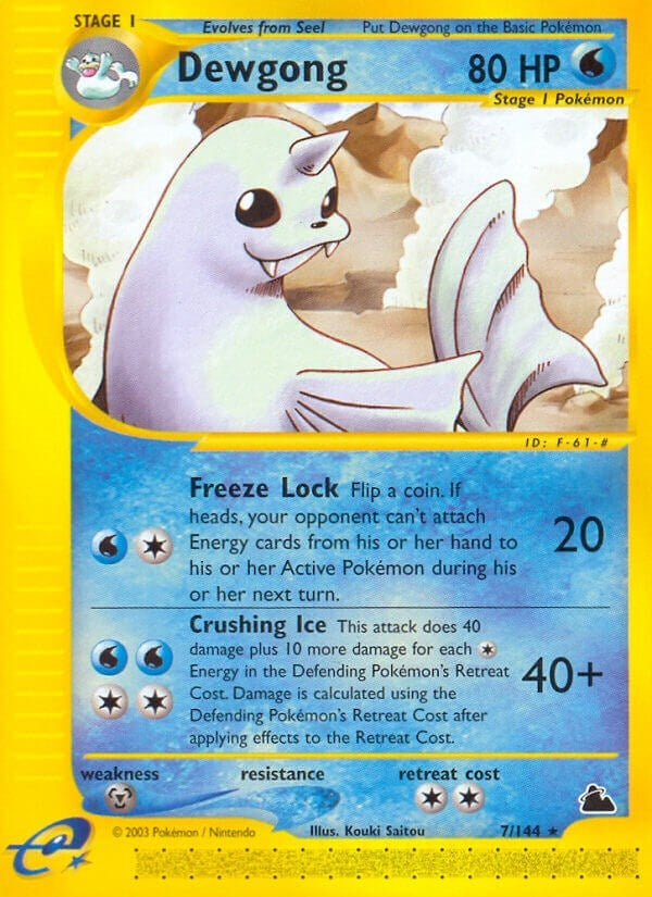 Image for Dewgong (7) (007/144) (Skyridge) - Pokemon