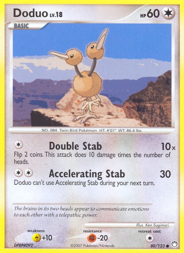 Image for Doduo (80/123) (Mysterious Treasures) - Pokemon