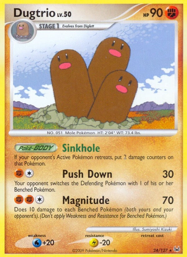 Image for Dugtrio (24/127) (Platinum) - Pokemon