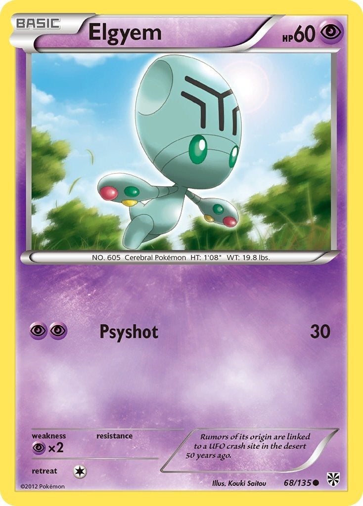 Image for Elgyem (68) (68/135) (Plasma Storm) - Pokemon