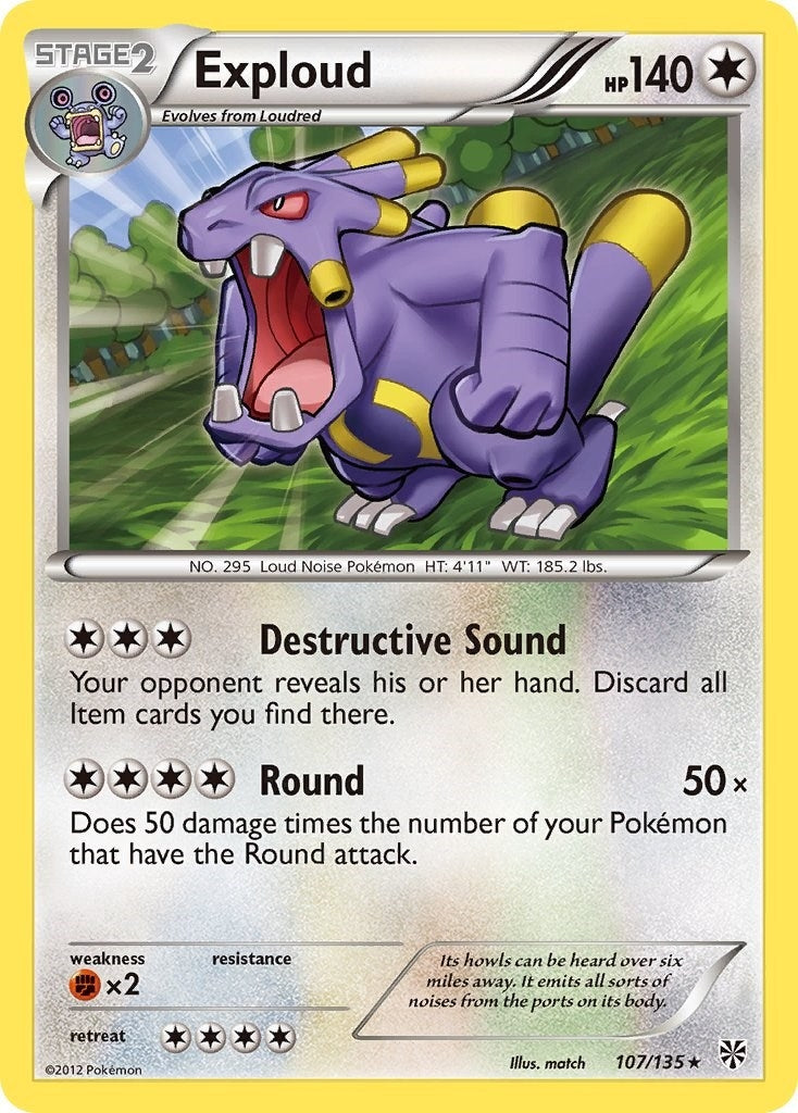 Image for Exploud (107/135) (Plasma Storm) - Pokemon