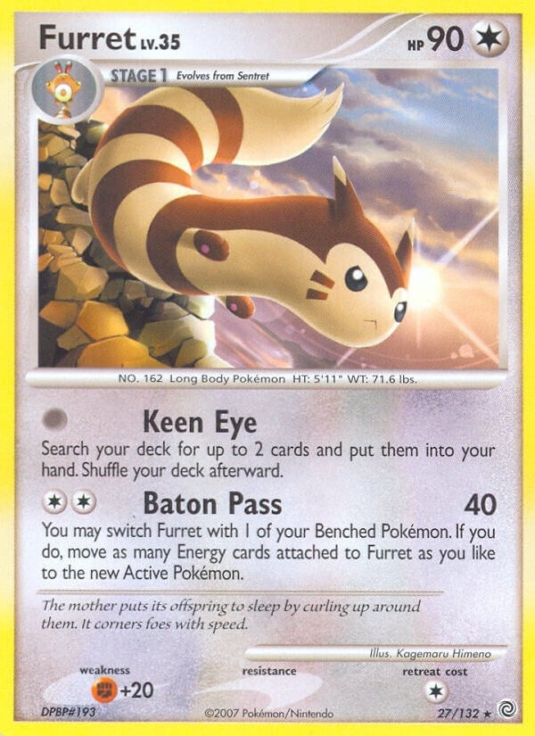 Image for Furret (27/132) (Secret Wonders) - Pokemon