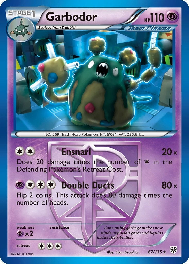 Image for Garbodor (Team Plasma) (67) (67/135) (Plasma Storm) - Pokemon