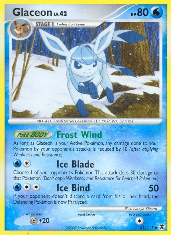 Image for Glaceon (41/111) (Rising Rivals) - Pokemon