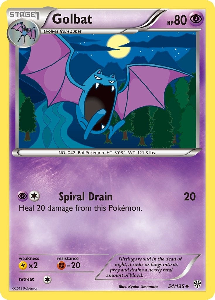 Image for Golbat (54/135) (Plasma Storm) - Pokemon