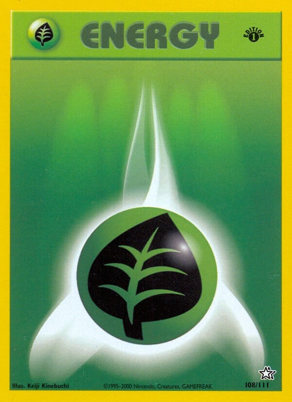 Image for Grass Energy (108/111) (Neo Genesis) - Pokemon