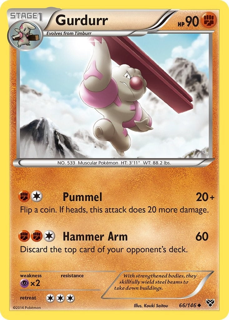 Image for Gurdurr (66/146) (XY Base Set) - Pokemon