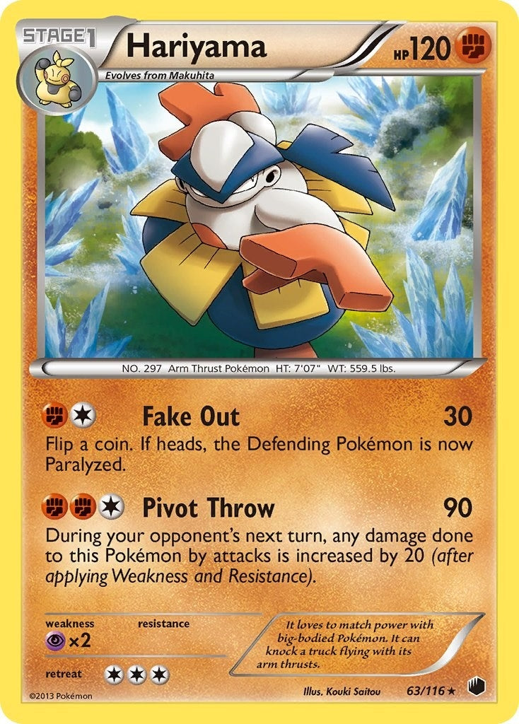 Image for Hariyama (63/116) (Plasma Freeze) - Pokemon