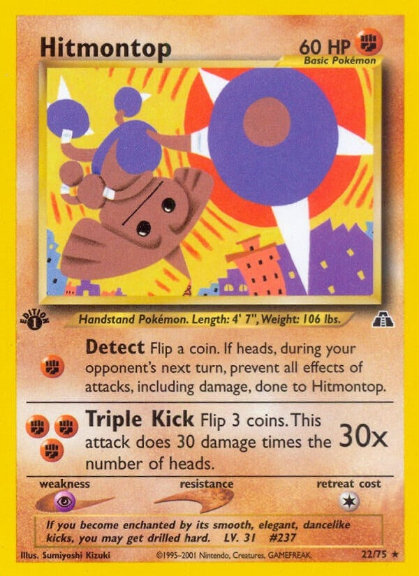 Image for Hitmontop (22) (22/75) (Neo Discovery) - Pokemon