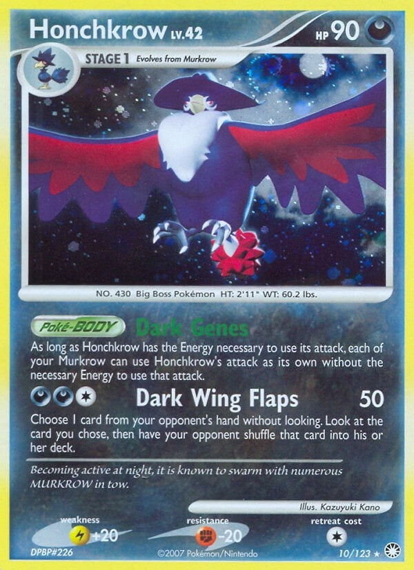Image for Honchkrow (10/123) (Mysterious Treasures) - Pokemon