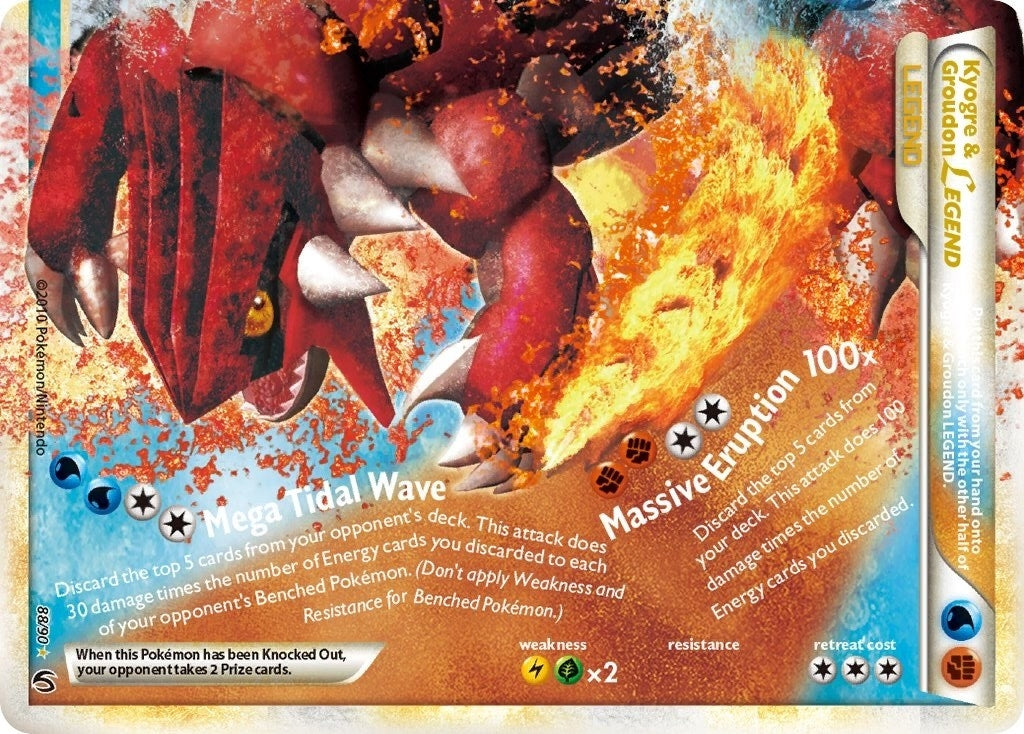 Image for Kyogre & Groudon Legend (Bottom) (88/90) (Undaunted) - Pokemon
