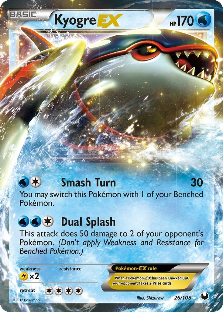 Image for Kyogre EX (26/108) (Dark Explorers) - Pokemon
