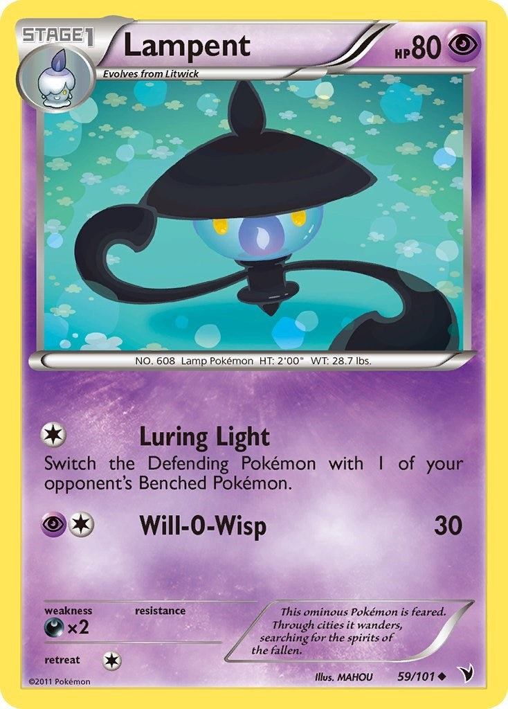 Image for Lampent (59/101) (Noble Victories) - Pokemon