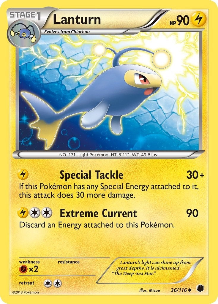 Image for Lanturn (36/116) (Plasma Freeze) - Pokemon