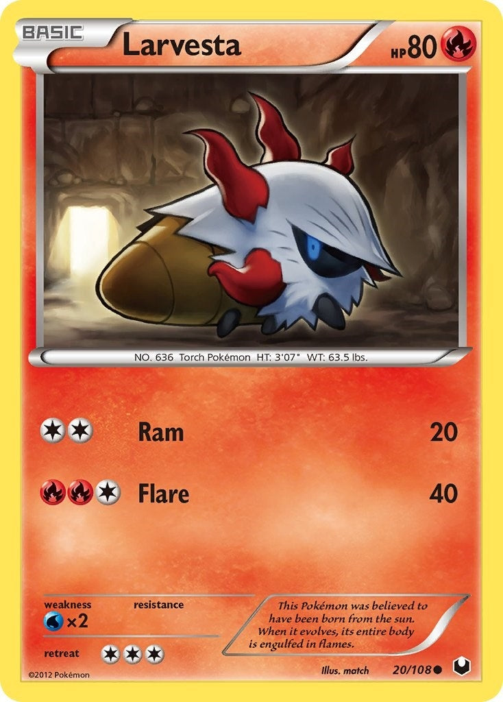 Image for Larvesta (20) (20/108) (Dark Explorers) - Pokemon