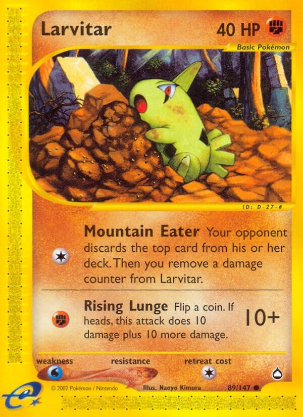 Image for Larvitar (089/147) (Aquapolis) - Pokemon