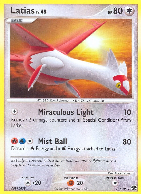 Image for Latias (22/106) (Great Encounters) - Pokemon