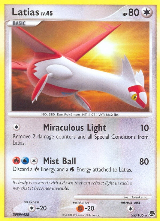 Image for Latias (22/106) (Great Encounters) - Pokemon