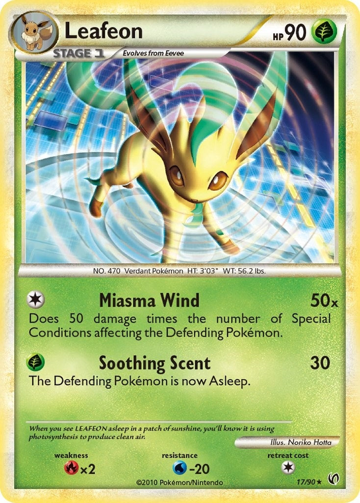 Image for Leafeon (17/90) (Undaunted) - Pokemon