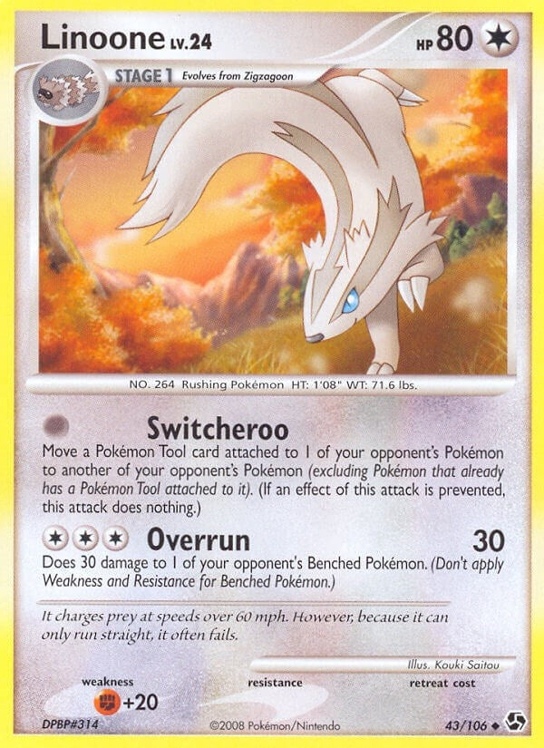 Image for Linoone (43/106) (Great Encounters) - Pokemon
