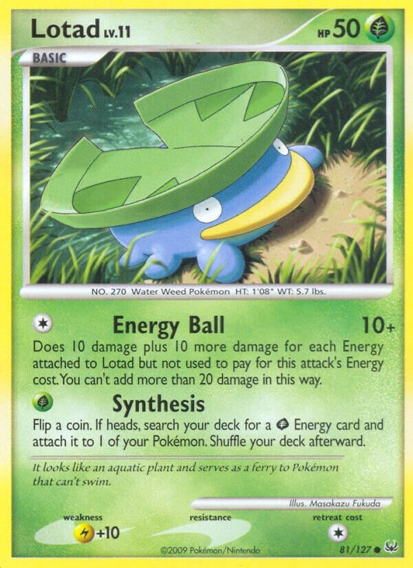 Image for Lotad (81/127) (Platinum) - Pokemon