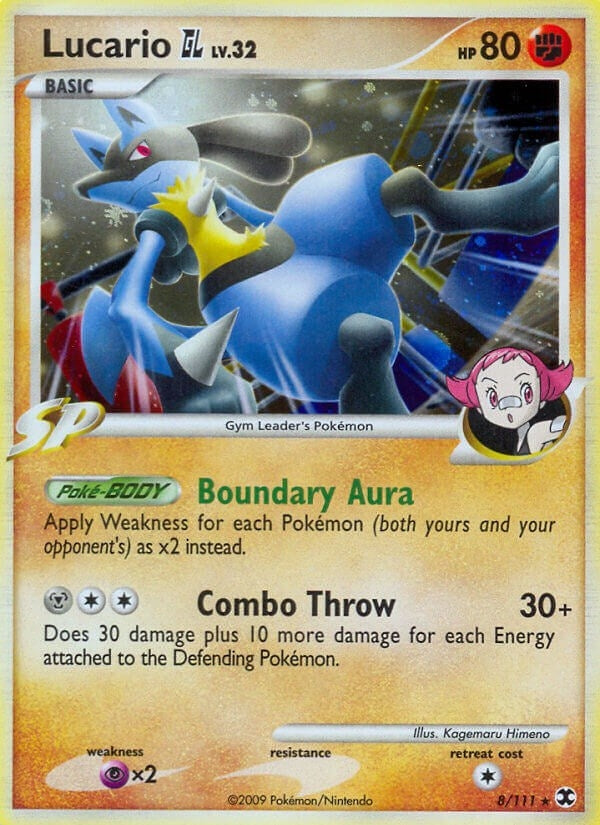 Image for Lucario GL (8/111) (Rising Rivals) - Pokemon