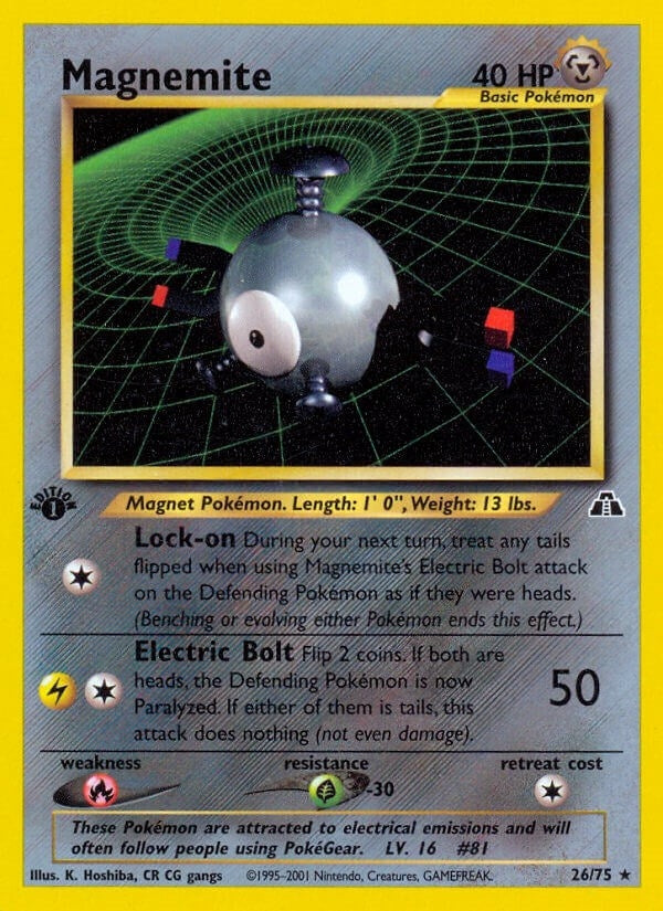 Image for Magnemite (26) (26) (Neo Discovery) - Pokemon