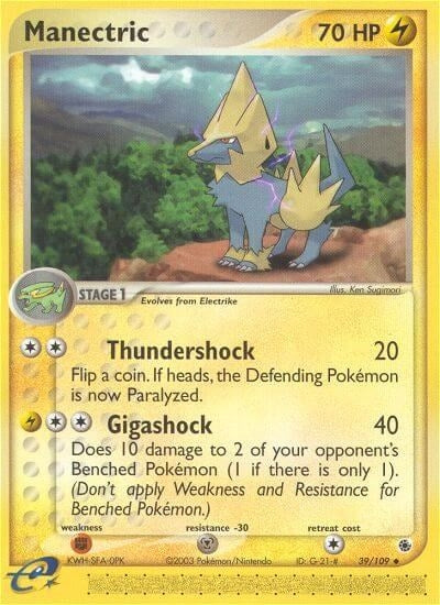 Image for Manectric (39/109) (Ruby and Sapphire) - Pokemon