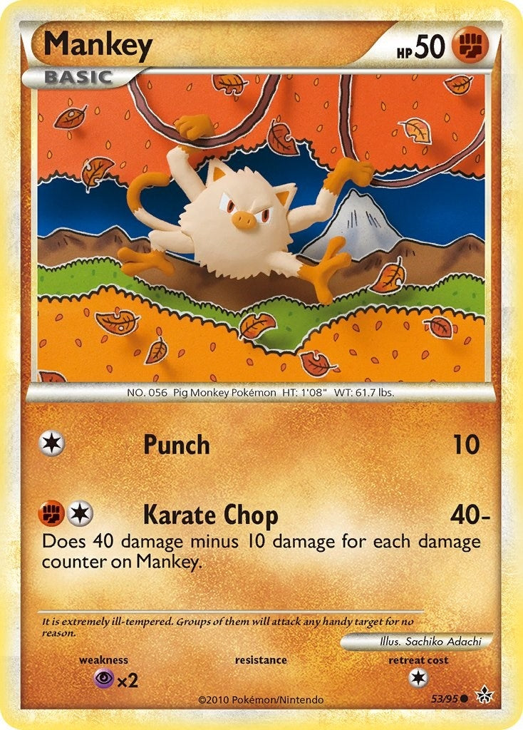 Image for Mankey (53/95) (Unleashed) - Pokemon