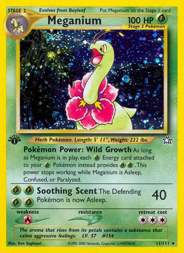 Image for Meganium (11) (011/111) (Neo Genesis) - Pokemon