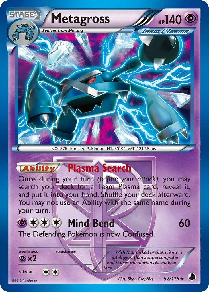 Image for Metagross (Team Plasma) (52/116) (Plasma Freeze) - Pokemon