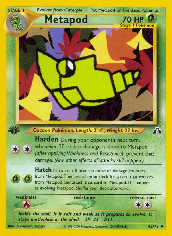 Image for Metapod (42/75) (Neo Discovery) - Pokemon