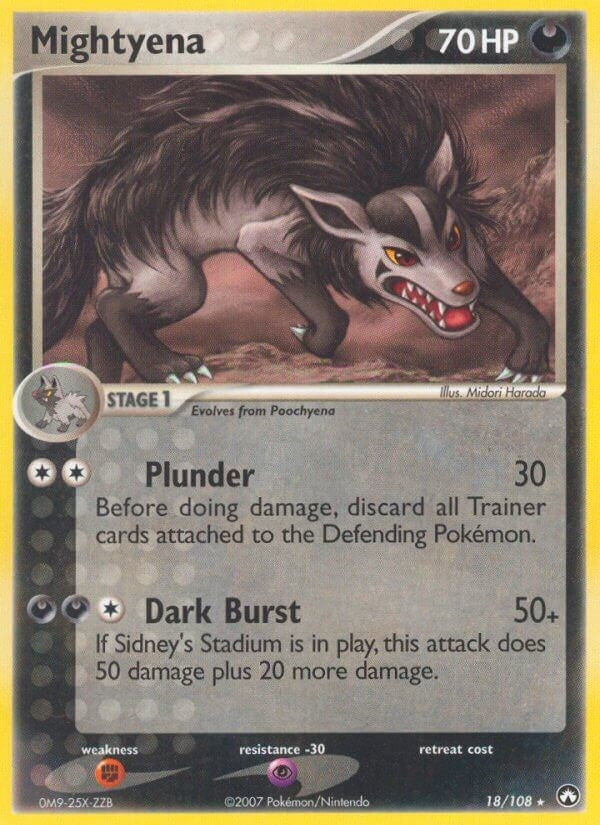 Image for Mightyena (18/108) (Power Keepers) - Pokemon