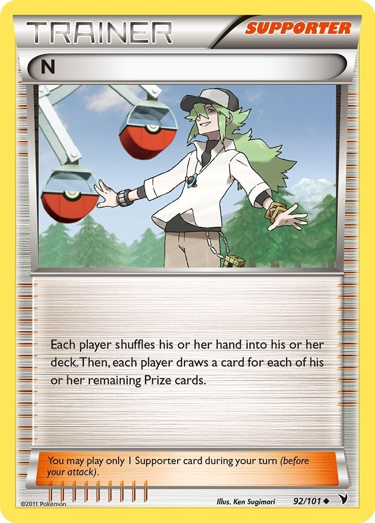 Image for N (Supporter) (92/101) (Noble Victories) - Pokemon