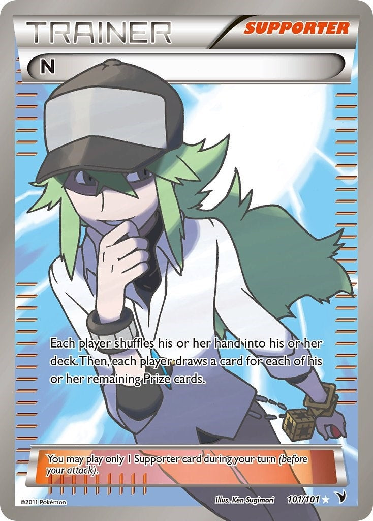Image for N (Supporter) (Full Art) (101/101) (Noble Victories) - Pokemon
