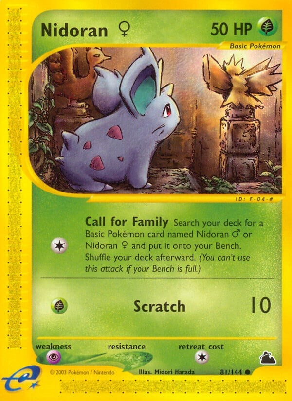 Image for Nidoran F (81) (081/144) (Skyridge) - Pokemon